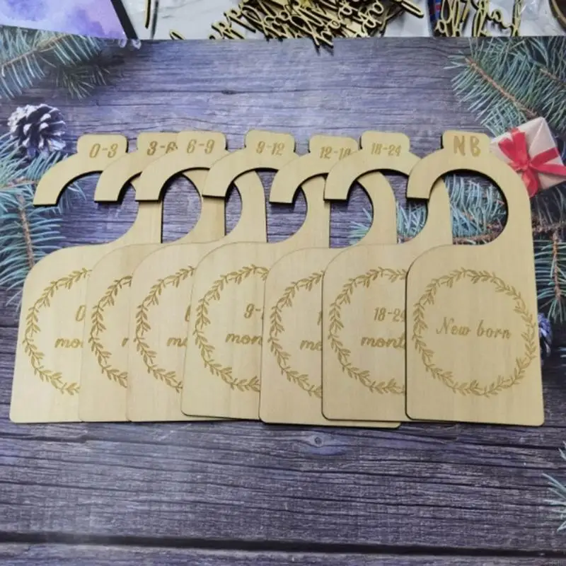 97BE Baby Clothes Mom Gifts Hanging Closet Divider Baby Closet Size Divider