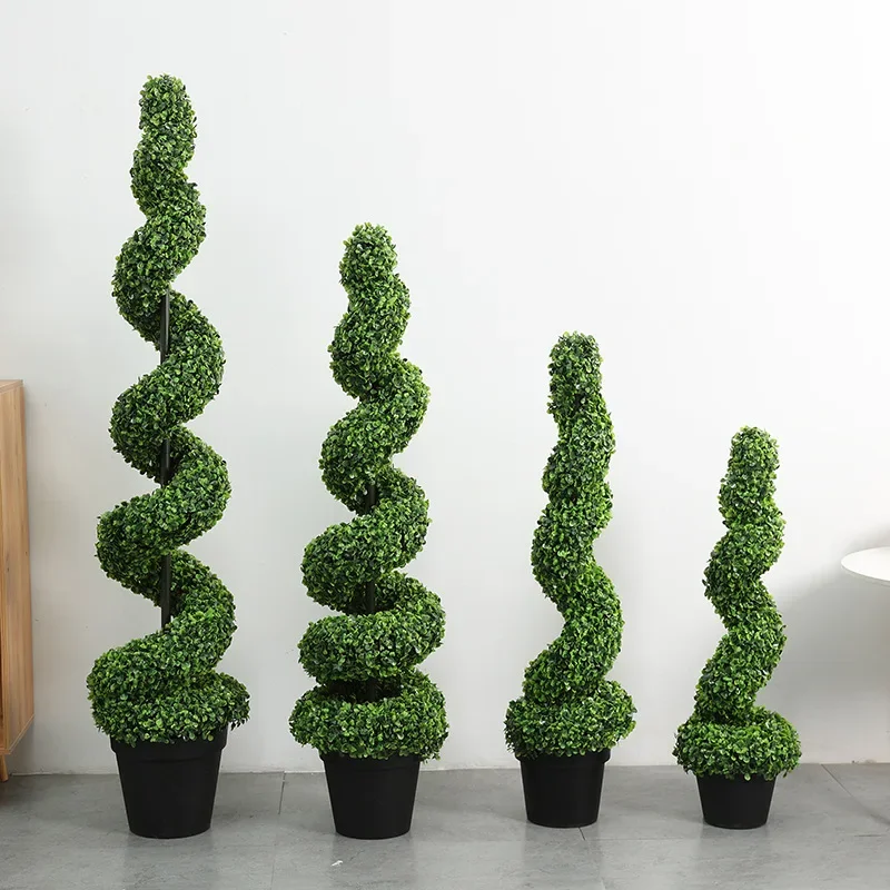 Artificial Tree Snake Shape Artificial Pot Indoor Tree Interior Home Decoration Boxwood Tree Shopping Mall Landscape Layout