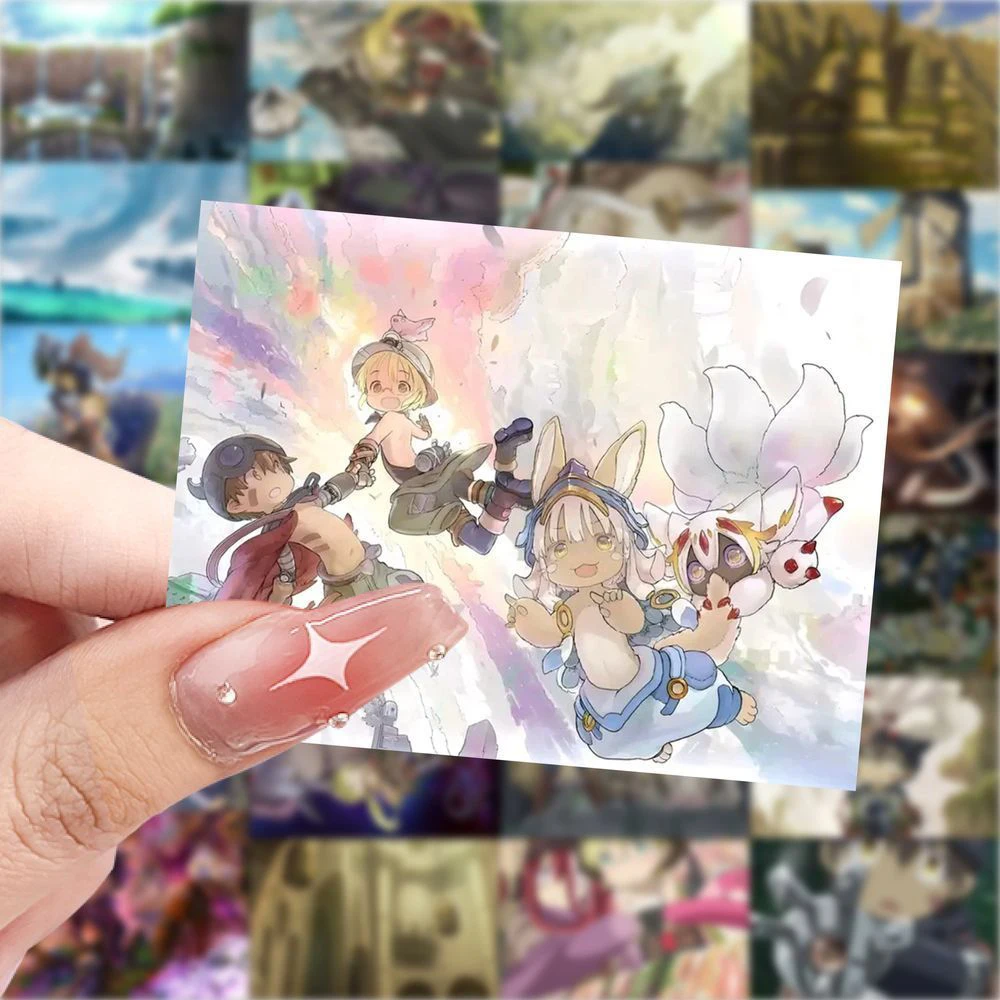 10/30/60 piezas de pegatinas de anime Made In Abyss Riko ‌ Reg pegatina de dibujos animados Scrapbooking equipaje portátil teléfono lindo Fapta ‌   Calcomanía de Prushka
