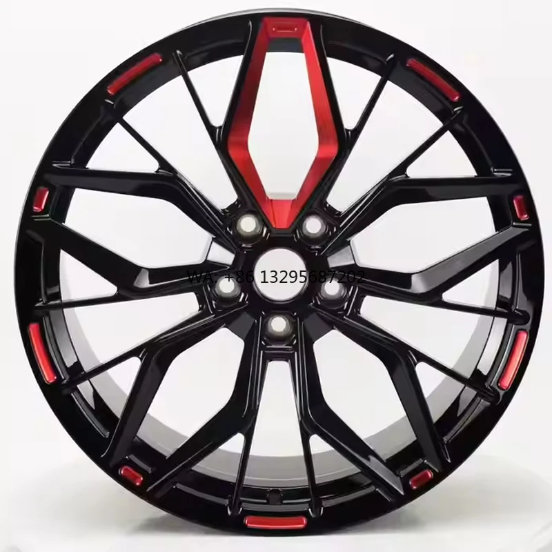 

Forged Wheels Black Red Custom All Sizes Passenger Cars Super Light Forged 6061 Aluminum Alloy Wheels Rims