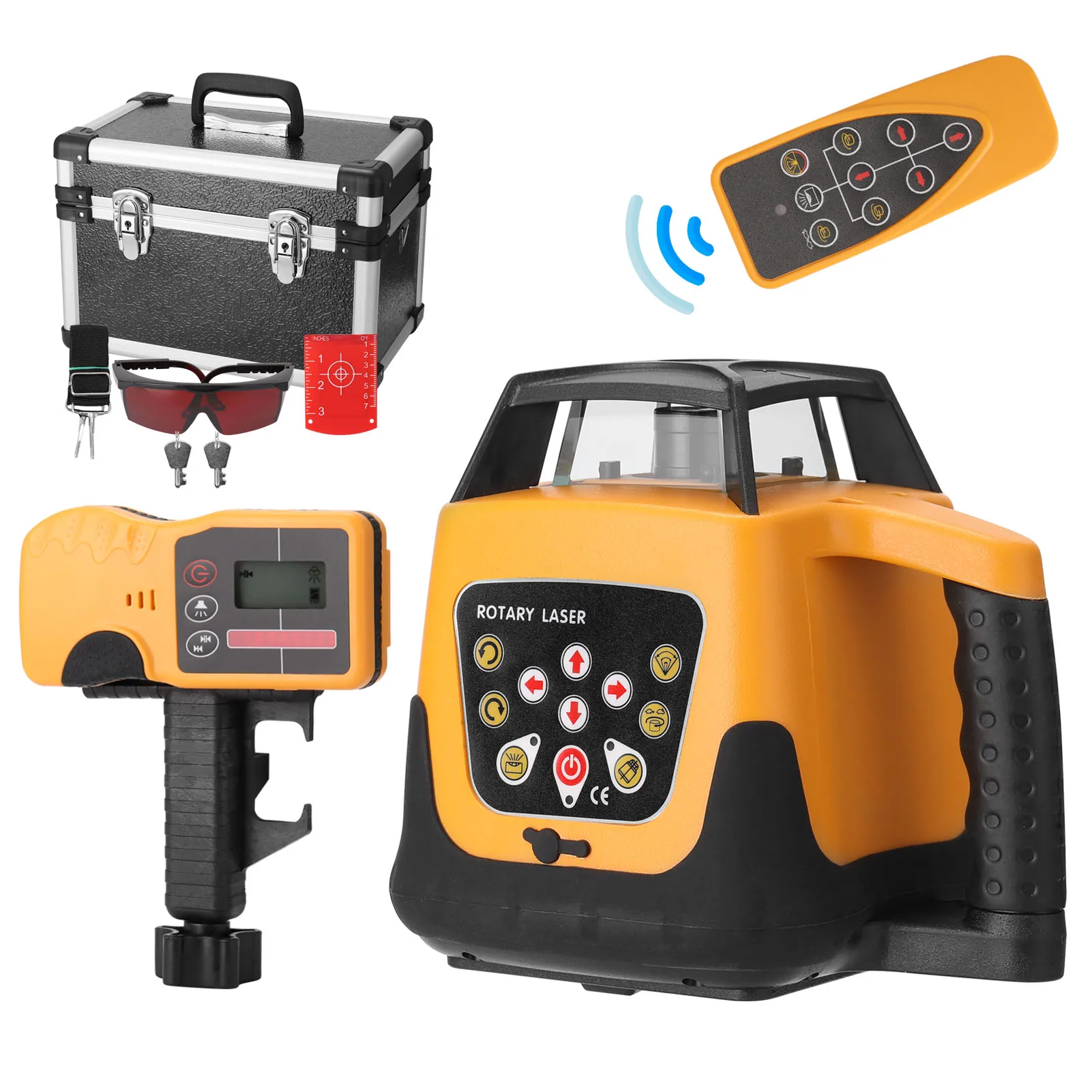 500m Laser Level 635nm Red Laser Line Rotating Direction Speed Angle Adjustable 360° Automatic Self Levelling Machine