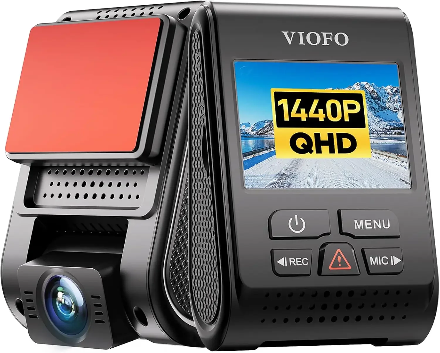 Dash Cam A119 V3 2K 2560x1440P Quad HD+ 60FPS Front Car Dash Camera, 5MP STARVIS Sensor, 140-Degree Wide Angle, GPS Included, Bu