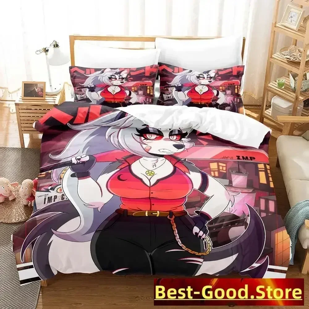

Loona boss Bedding Set Single Twin Full Queen King Size Bed Set Adult Kid Bedroom Duvetcover Sets Anime parure de lit Bed