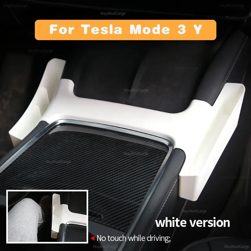 Scatola portaoggetti laterale per bracciolo per console centrale Tesla Model 3 Y Vassoio organizer per spazio su entrambi i lati Accessori per la