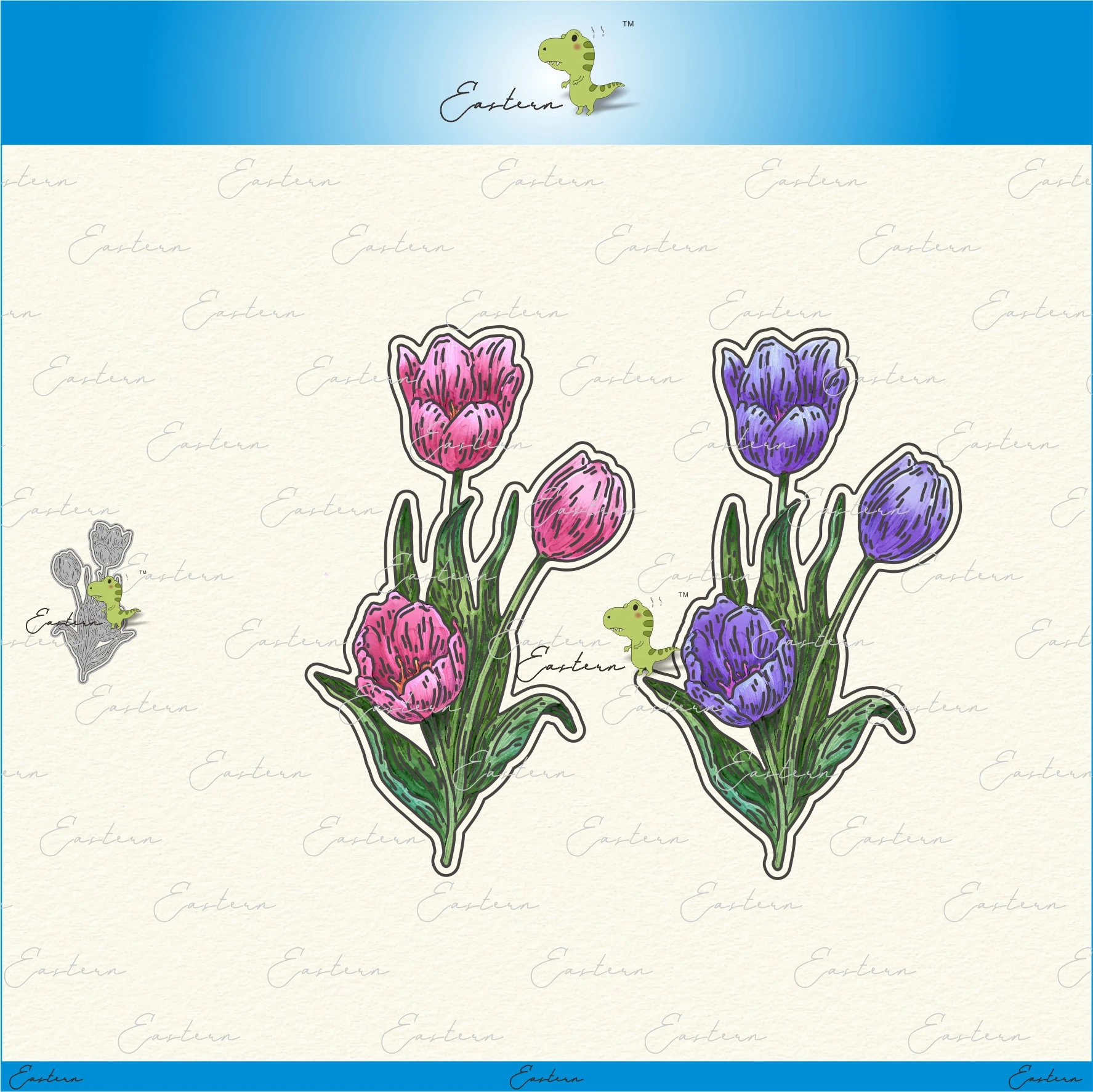 First Bloom tulip metal cutting dies 2022 new DIY  molds Scrapbooking Paper Making die cuts crafts  Printed Sheet