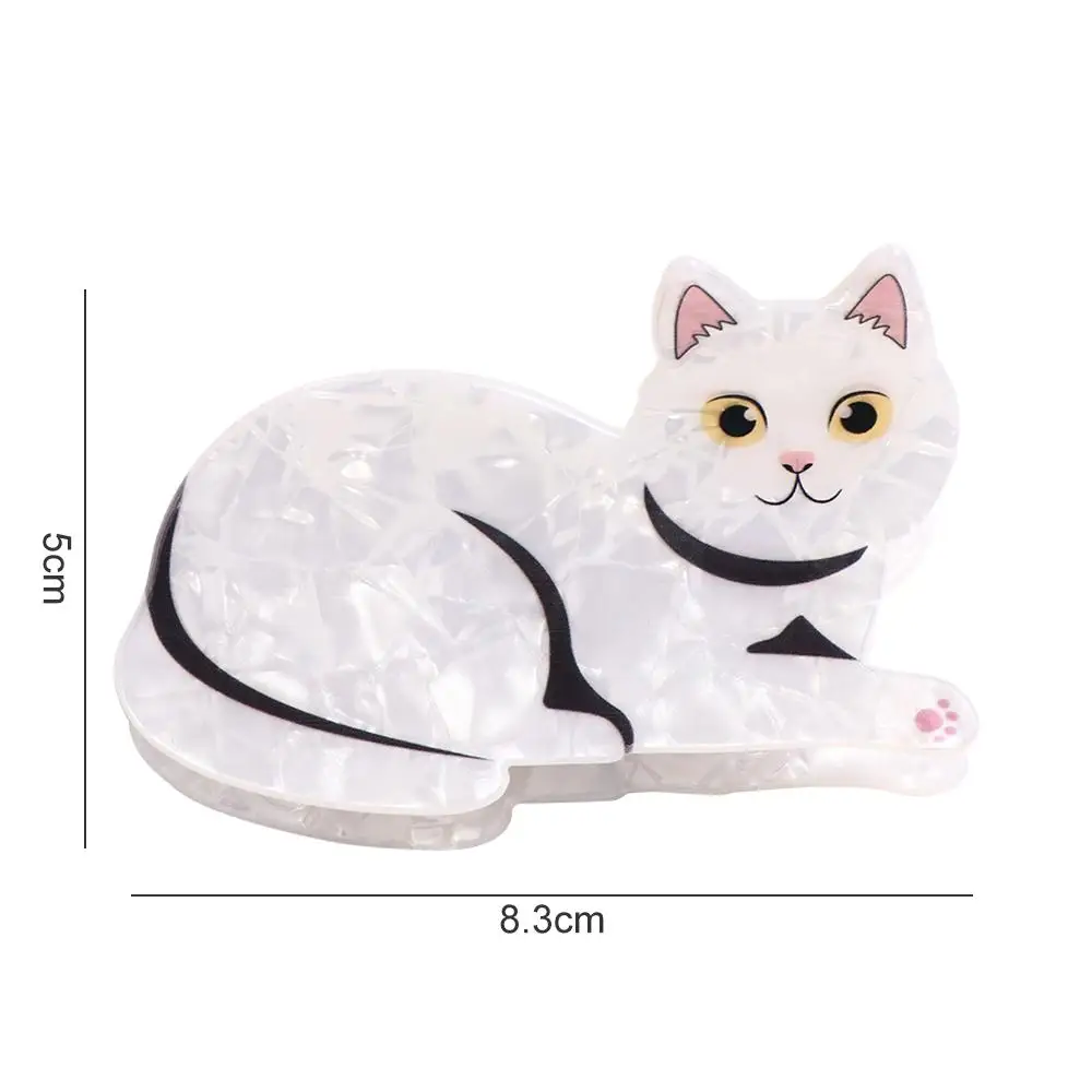 Simpatico cartone animato animale gatto artiglio per capelli afferrare clip copricapo fermaglio per capelli copricapo acrilico squalo clip ragazza