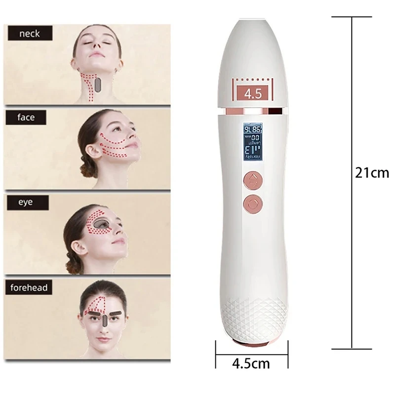 Handheld 7D Mini Ultrasonic Face Lifting Massager Wrinkle Removal Anti-Aging Skin Tightening Eye Care SPA Beauty Machine