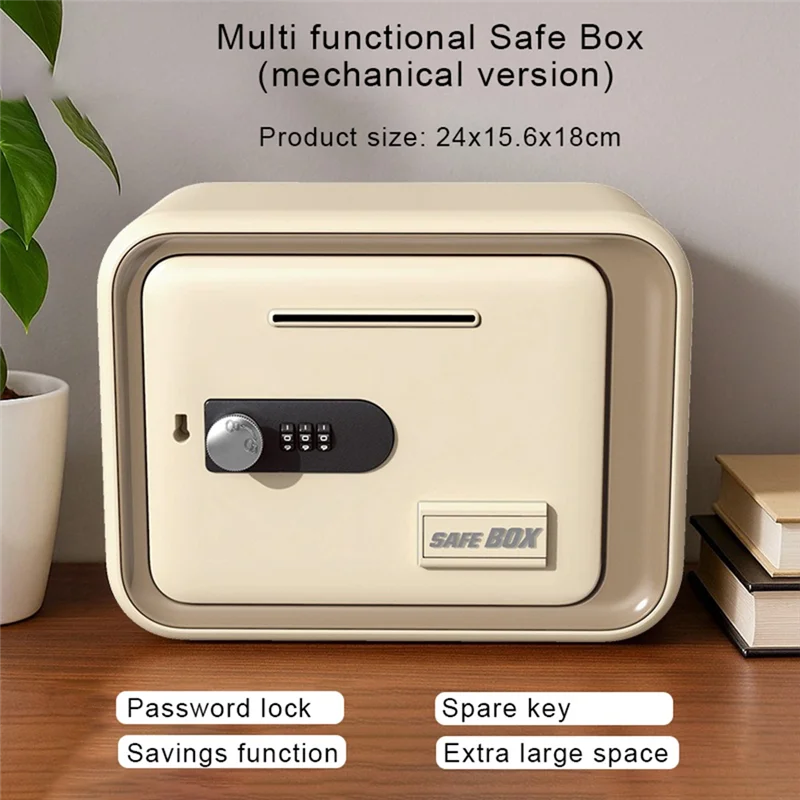 PZHI-Household Small Coin Piggy Bank Password Lock Safe, Children' S Adult Gift, Deposit And Withdraw Machine Money Box Pink