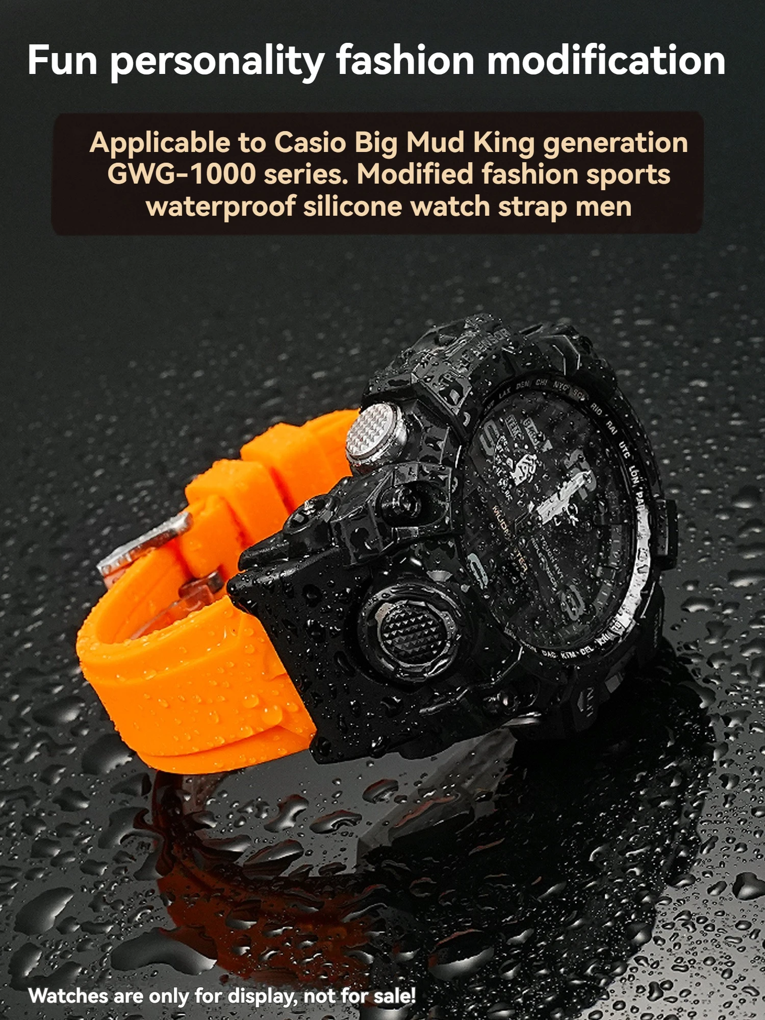 

Gwg-1000 силиконовый ремешок из смолы для Casio 5463 GWG-1000GB-1A Big King of Mud модифицированный резиновый ремешок для дайвинга мужской браслет 24 мм