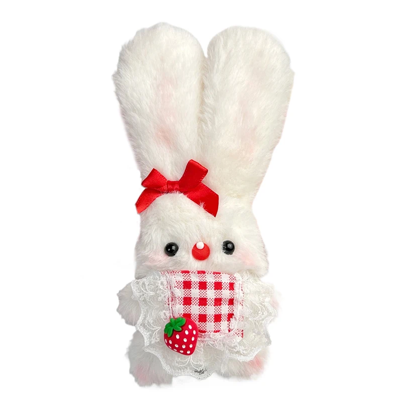 Simpatico coniglio Squeak Portachiavi Cartoon Kawaii Peluche Bambola Giocattolo Ciondolo Portachiavi Squisito Zaino Decorazione Accessori Regali