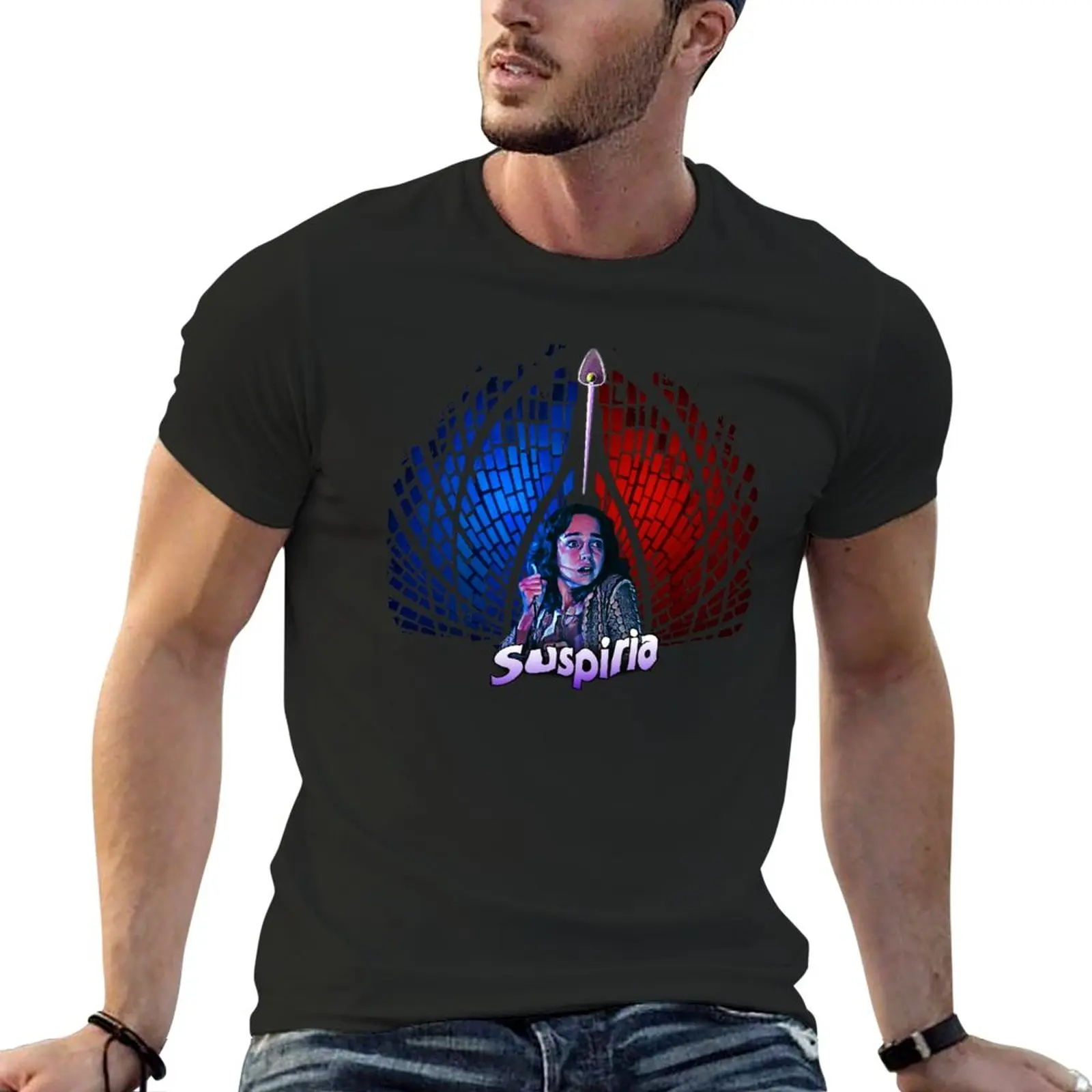 New Suspiria Technicolor Art T-Shirt tees blank t shirts shirts graphic tees mens tall t shirts