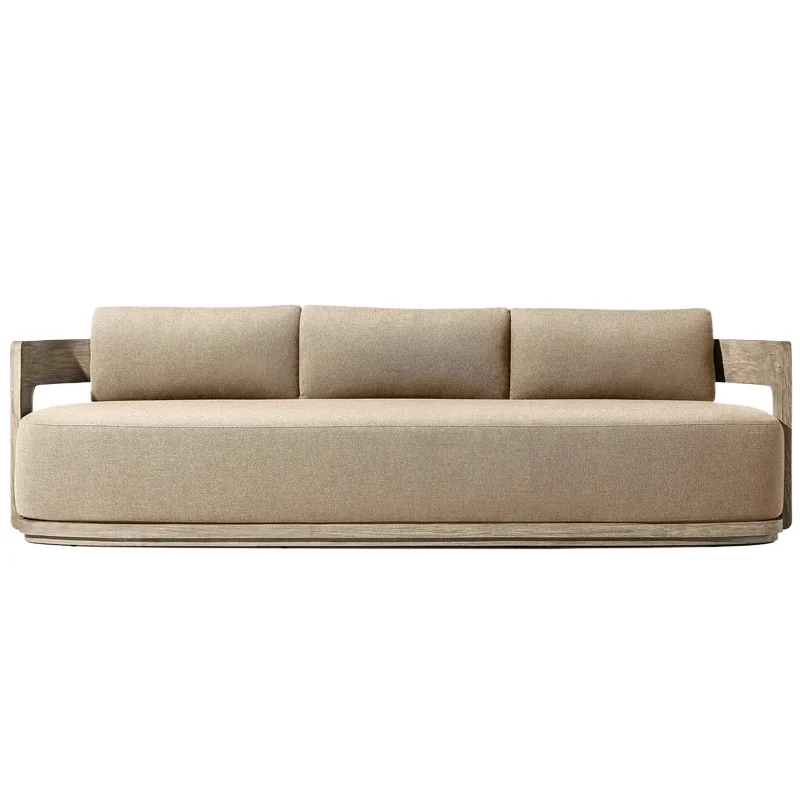 Sofas, solid teak outdoor furniture, factory direct sales, suitable for gardens, courtyards, parks and hotels; high-end sofas