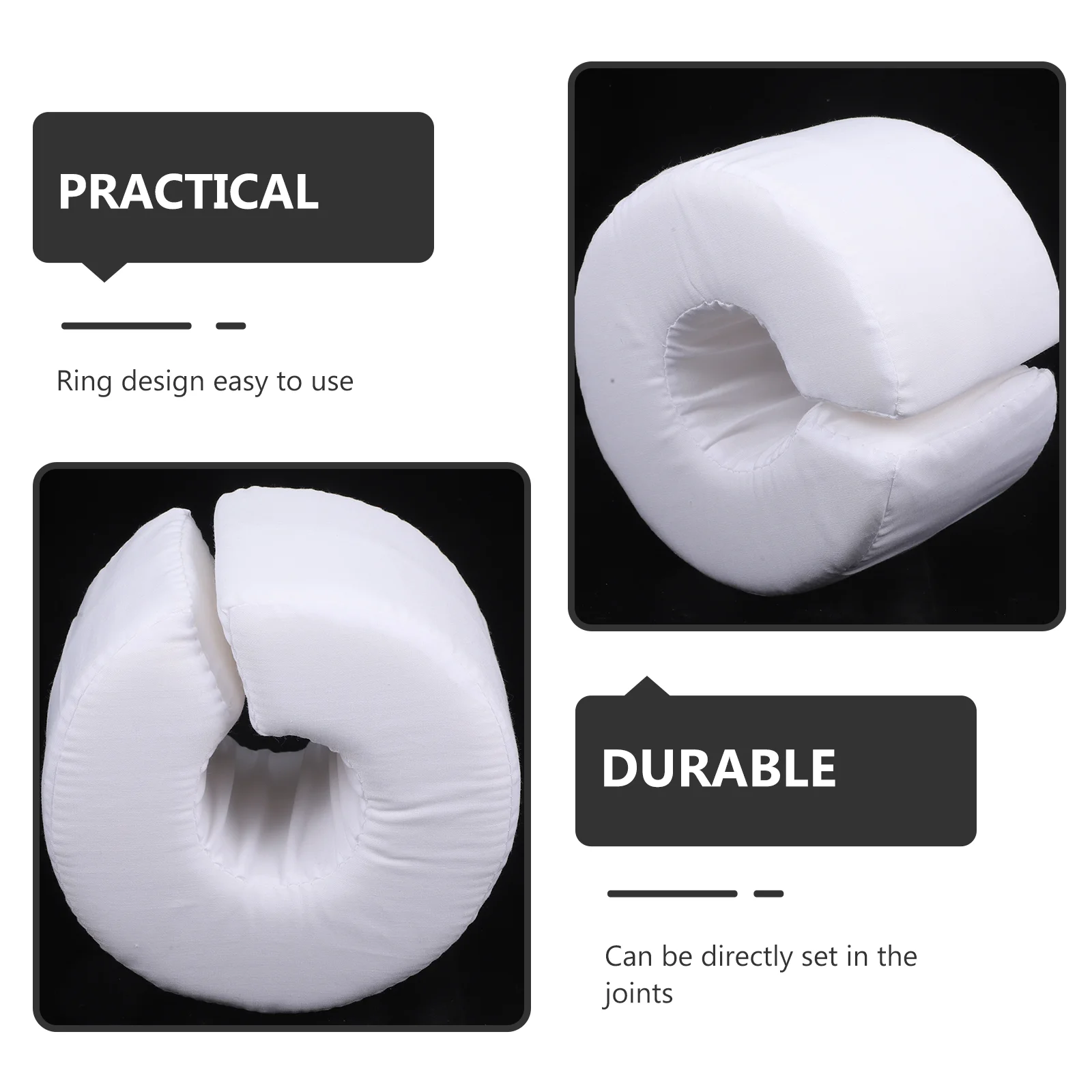 Sponge Hand Ring Nursing Mat Roll Over Mat Rehabilitation Nursing Pad Rest Bolster (White Hand Ring)