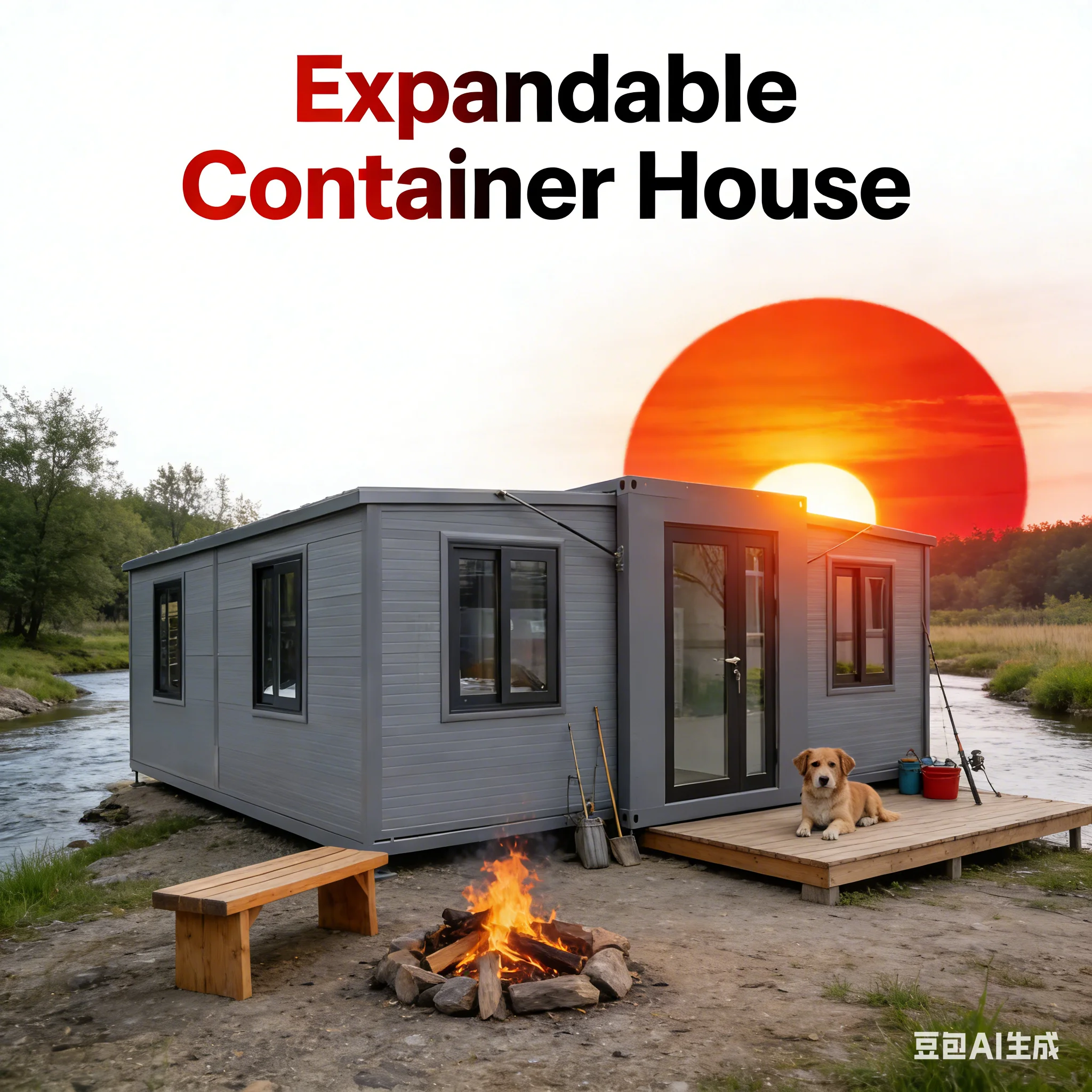 Customized Innovative Detachable Container Home Prefab Mini House Steel Frame Structure With Full Bathroom Hot