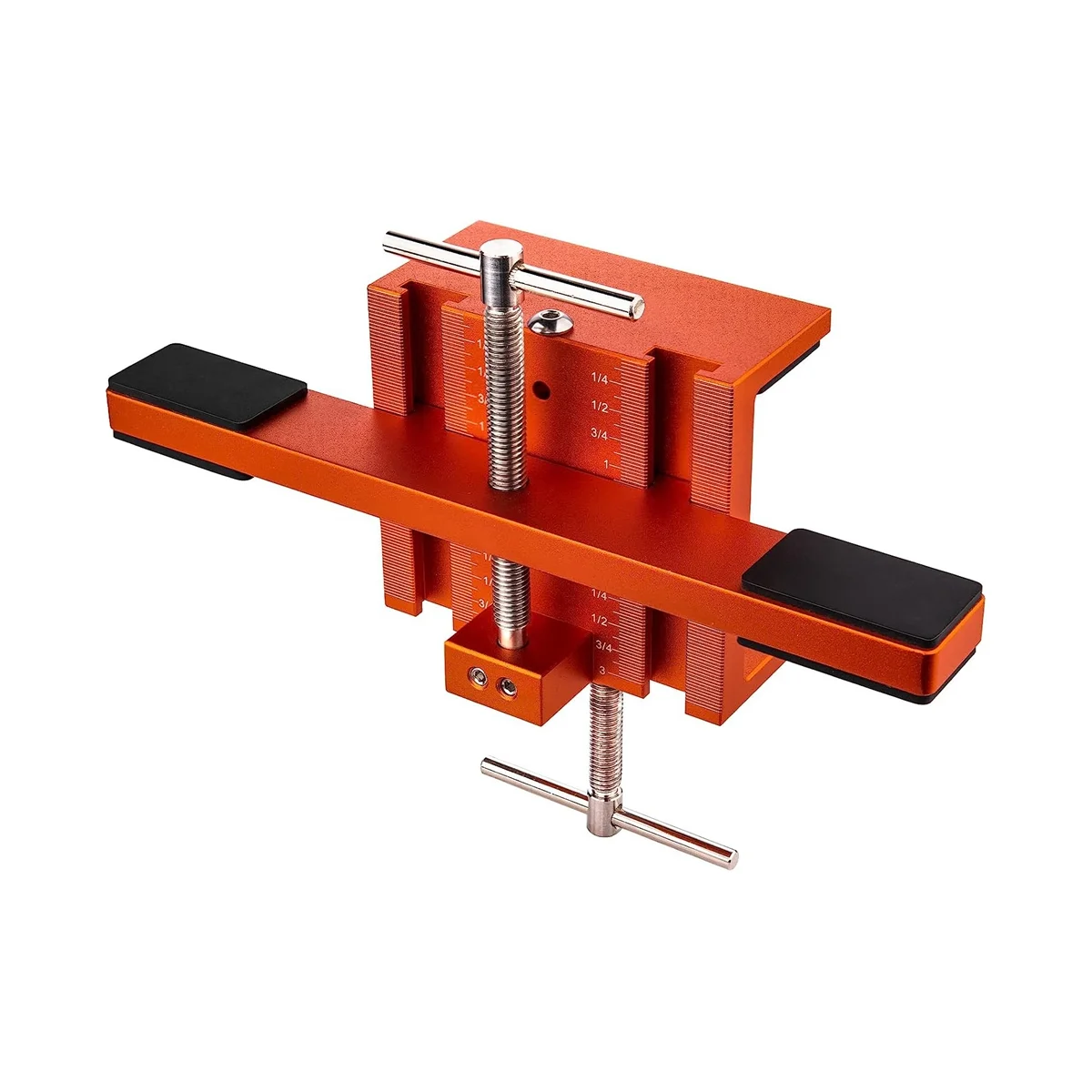 Cabinet Door Mounting Jig, Aluminum Alloy Tool for Cabinets with Face Frame or Frameless - Supports, Positions, Levels