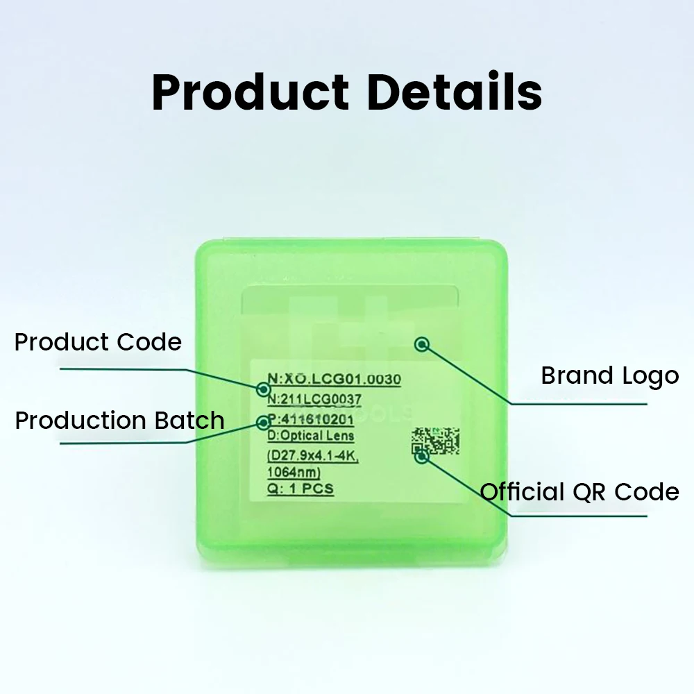 Raytools Original Laser Protective Lens 18x2 27.9x4.1 37x7 211LCG0020 Protection Glass for Raytools Laser Cutting Head