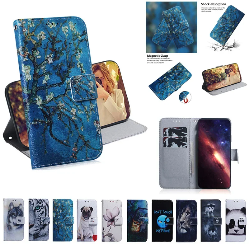 

Stand Flip Wallet Case For Realme Neo7 SE Note 60 Painted Protect Phone Cover