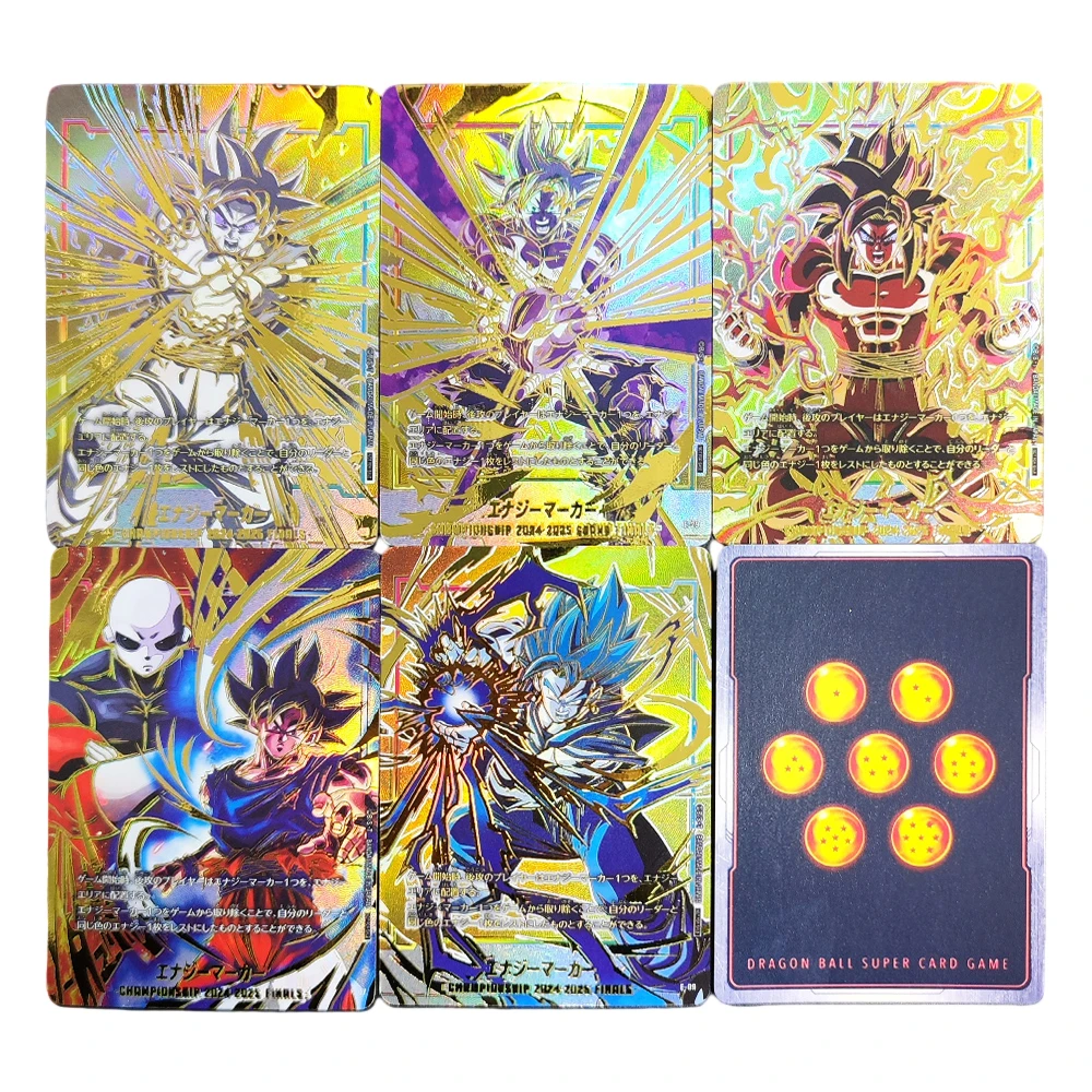 Tarjetas Coleccionables de Anime Proxy Dragon Ball Super Fusion World Son Goku GT Vegito Championship 2024-2025, Promociones del Torneo de Finales