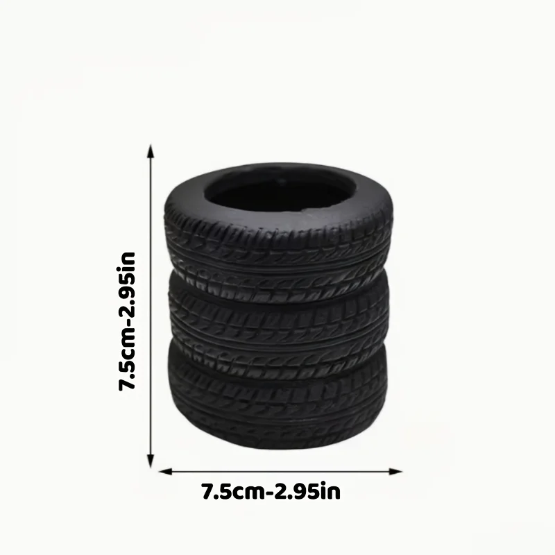 Imitation Tyre Design Pen Container Novelty Desktop Storage Pot For Auto Fans Multi Purpose Stationery Cosmetic Brush Holder Off
