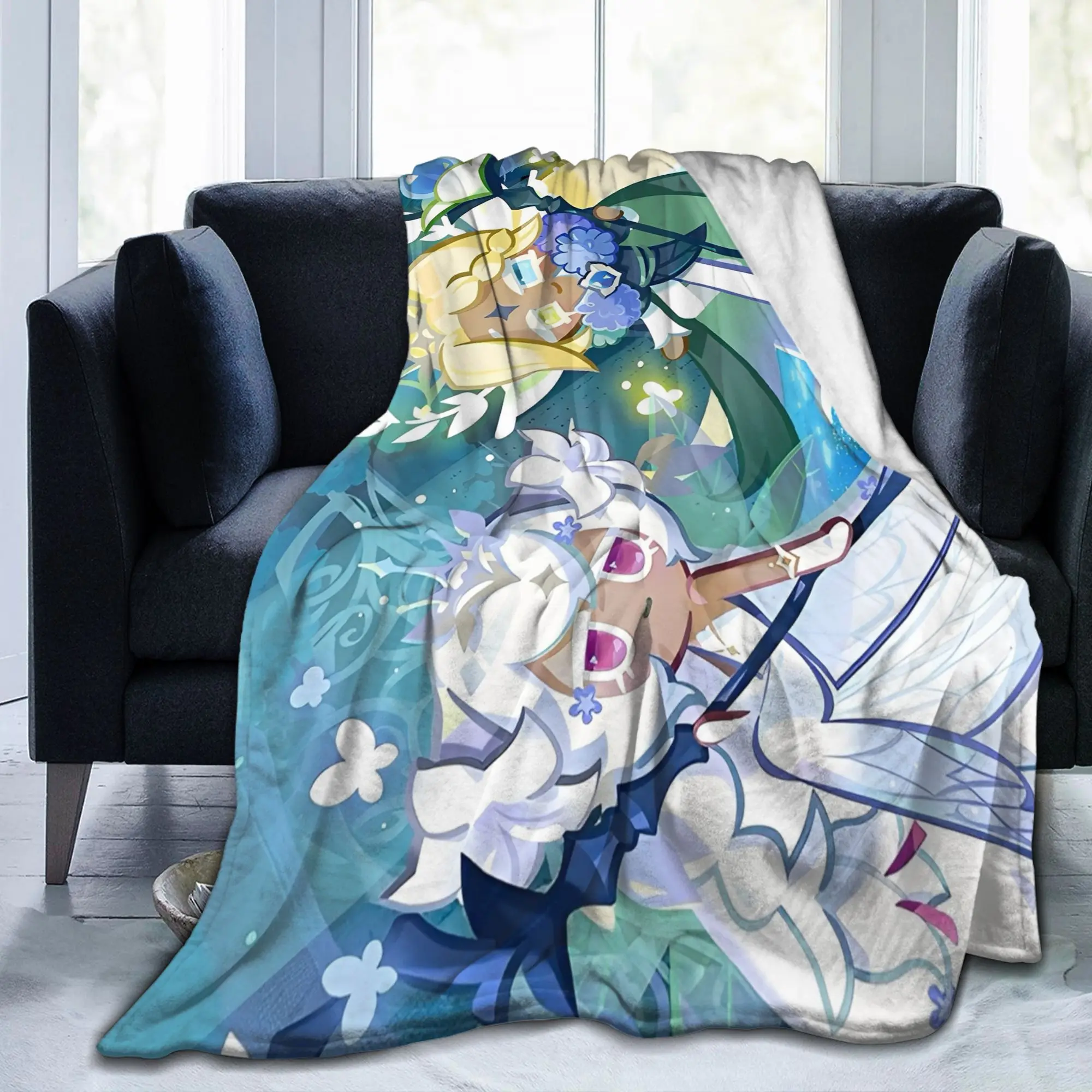 Cookie Run Kingdom White Lily Pure Vanilla Flannel Blankets  Novelty Throw Blanket for Sofa Bedding Lounge 200x150cm Ultra-Soft