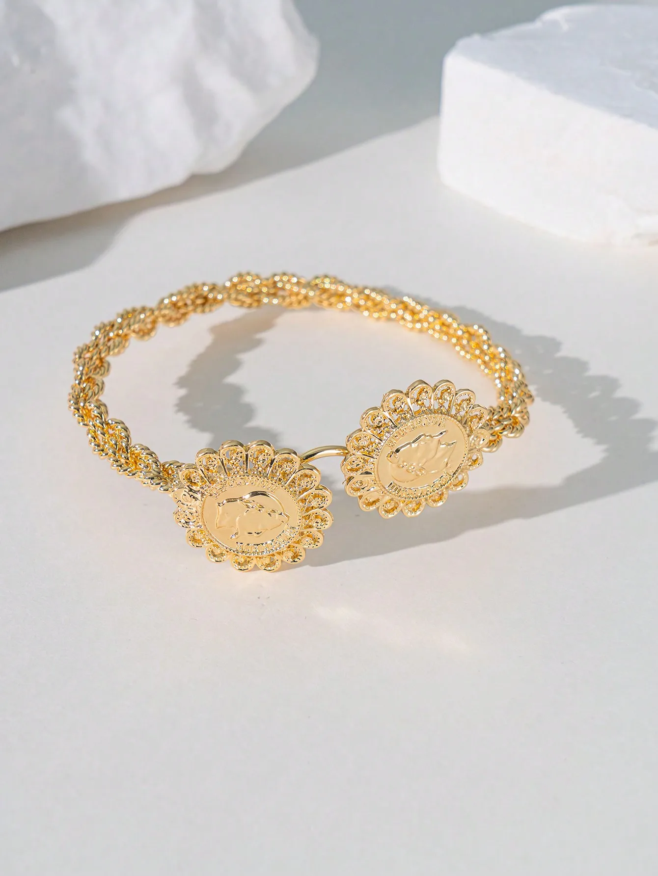 Snake Shape Women Anklets Gold Color Open Charm Bracelet Algerian Wedding Jewelry Animal Arm Bracelet Turkish Wedding Jewelry