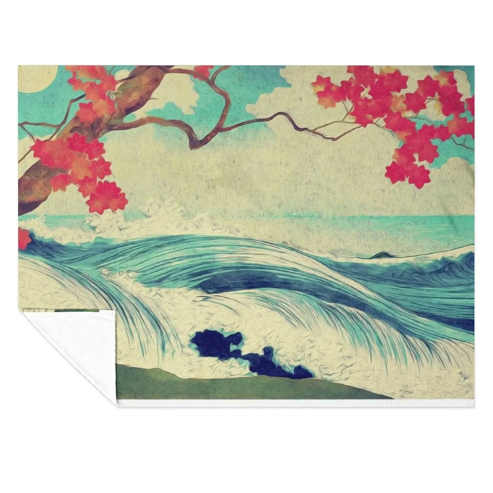 

Waking to the Wild and Beautiful Ocean of Dhin - Nature Landscape Throw Blanket Winter beds Retros Sofa Throw manga Blankets