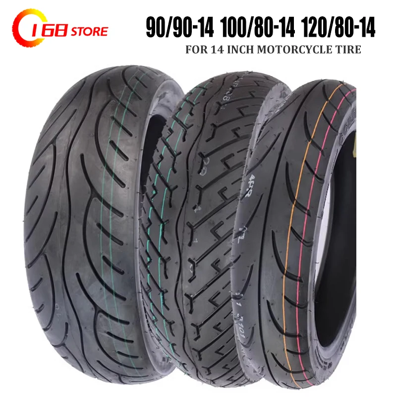 wear-resistant 14 inch motorcycle tire 90/90-14 100/80-14 120/80-14 vacuum  for Motorcycle