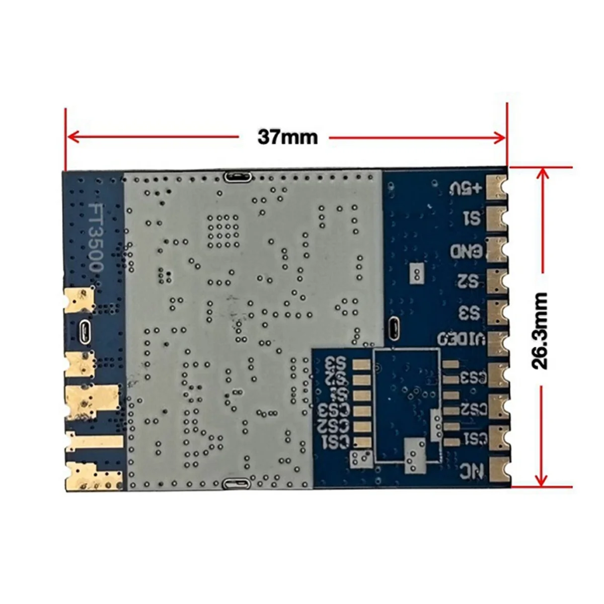 

Leading-edge 3.3G FT3500 VRX Receiver Module 64CH FPV Analog Video Receiver Module 3060-3500MHz for FPV RC Racing Drone