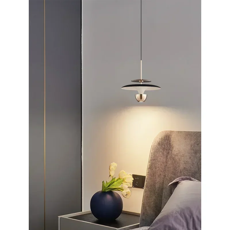 

Modern Minimalist Bedside Pendant Lights High-end Sense Bedroom Light HomeLuxury Small Chandelier Creative Hanging Lamp