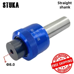 Stuka CT08 Punch Straight shank 8.0mm Hexagonal Squareal Rotary Broaching tool Punch holder C16/C20/C22/C25/C32 For Lathe