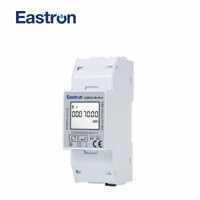 Imagem -03 - Medidores Médios da Energia da Fase do Singe Saída do Pulso Modbus Rs485 Comunicar Remoto com Outros Sistemas de Amr Scada Sdm230-modbus 230v