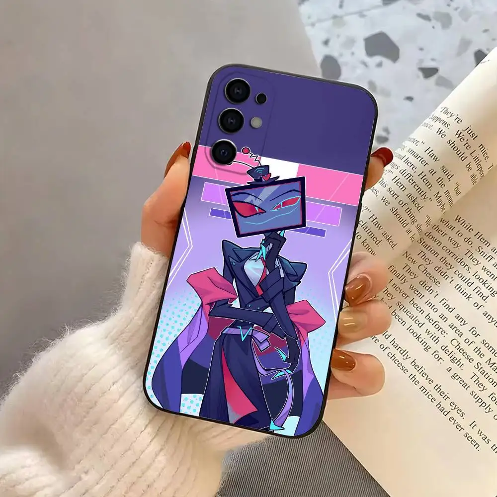 حافظة هاتف H-Hazbins H-Hotels Villain Vox-S لهاتف سامسونج S25، S24، S21، S22، S23، S30، Ultra، S20، Plus، Fe، Lite، Note، 10، غطاء أسود