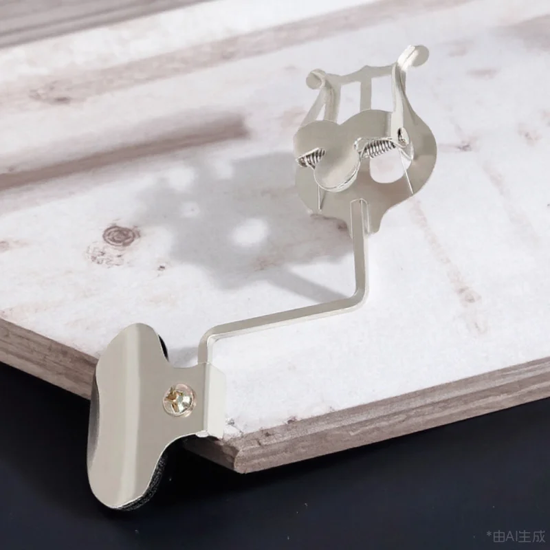 1 pezzo di supporto per punteggio portatile con clip per fogli, supporto per note musicali facile da usare per strumenti orchestrici