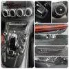 メルセデスベンツAMG GT C190 R190 GTR GTS GTC 2015-2018用カーボンファイバー製センターコンソールパネルカバートリム 2