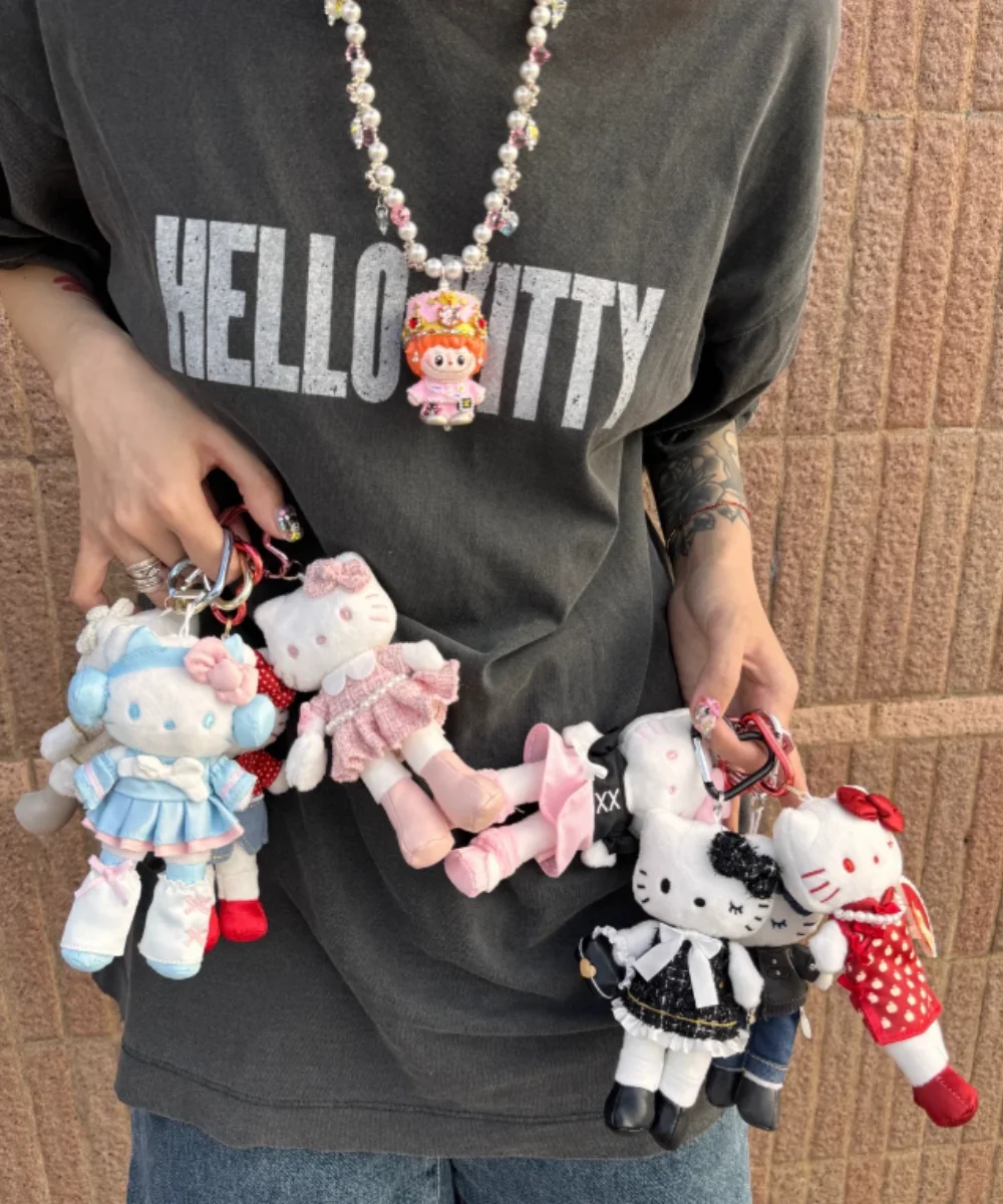 

Плюшевый брелок Hellokittys с длинными ногами, аниме-игрушки, кукла, кулон, брелок для сумки, рюкзак, брелок, очаровательные аксессуары, подарки