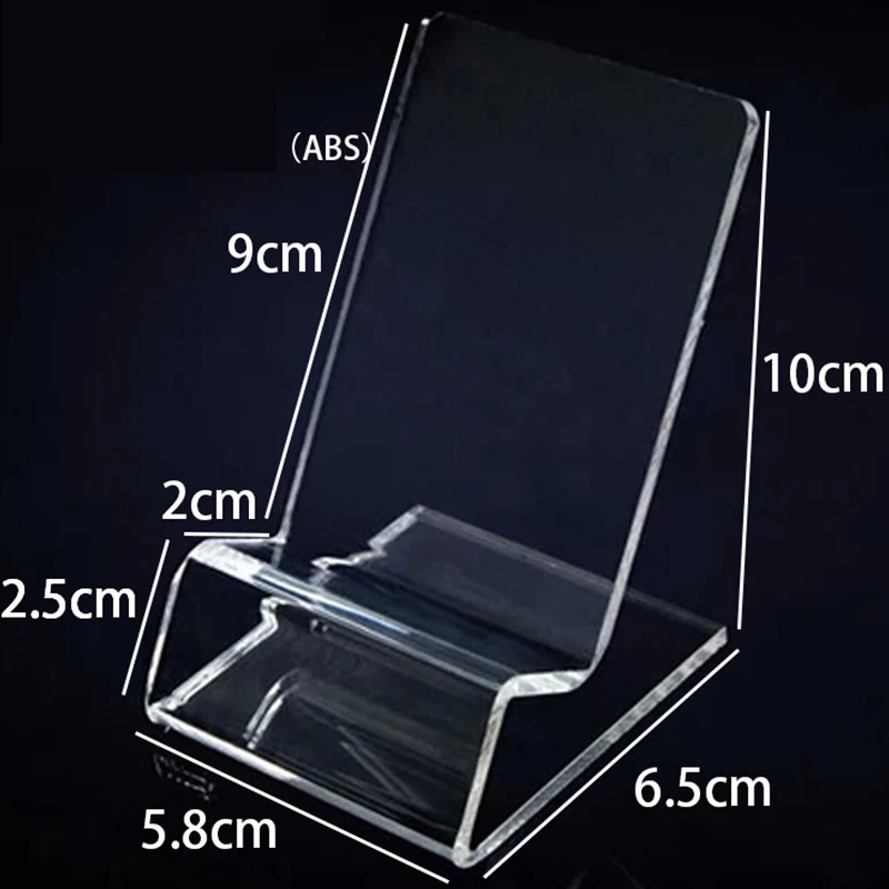 Clear Plastic transparent Stand Shelf Window Counter Display Showcase