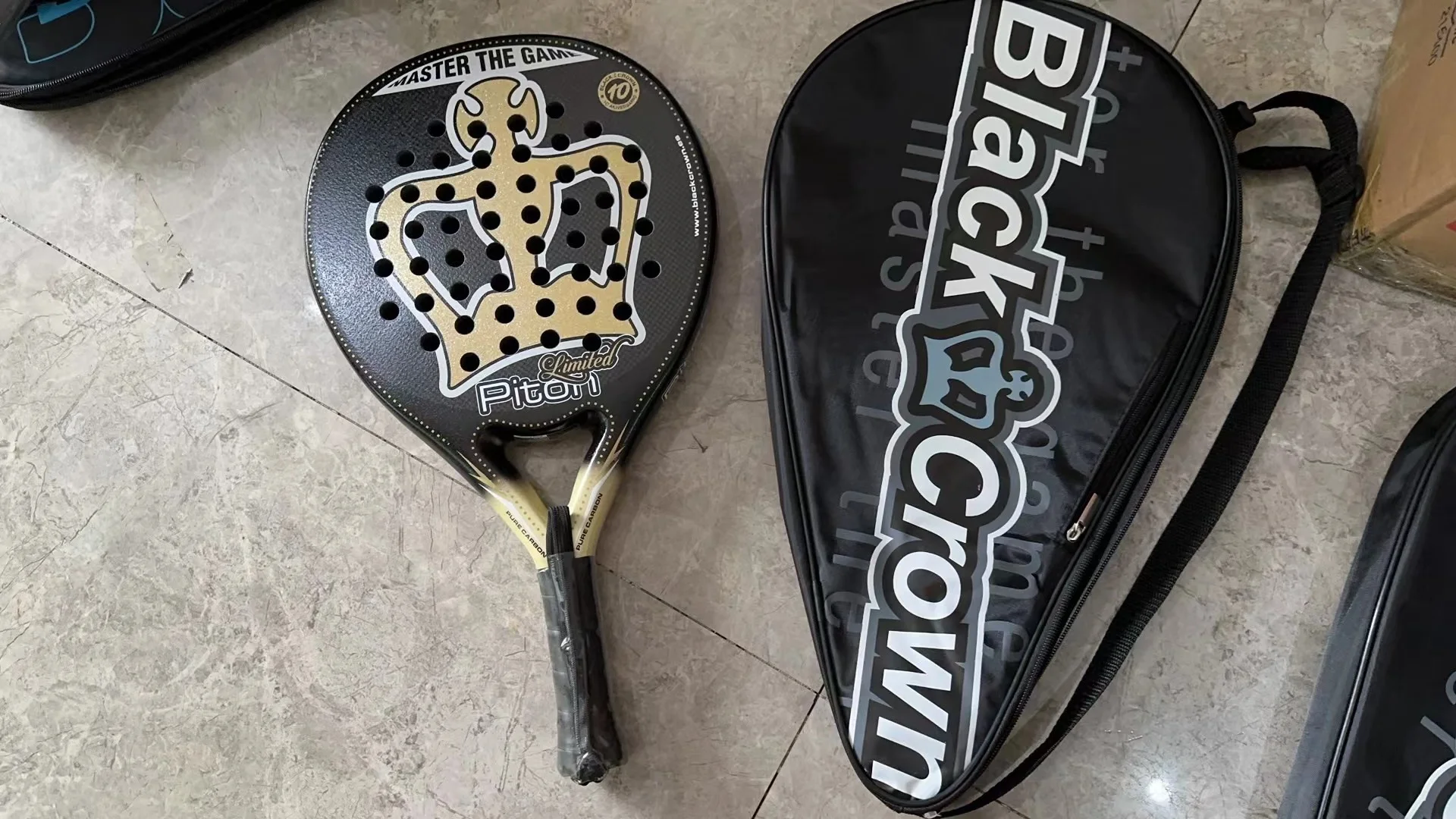 X-ONE-Radqueta de tenis de fibra de carbono, núcleo redondo forma para principiantes, raquete sem capa saco, 3K 12K 18K