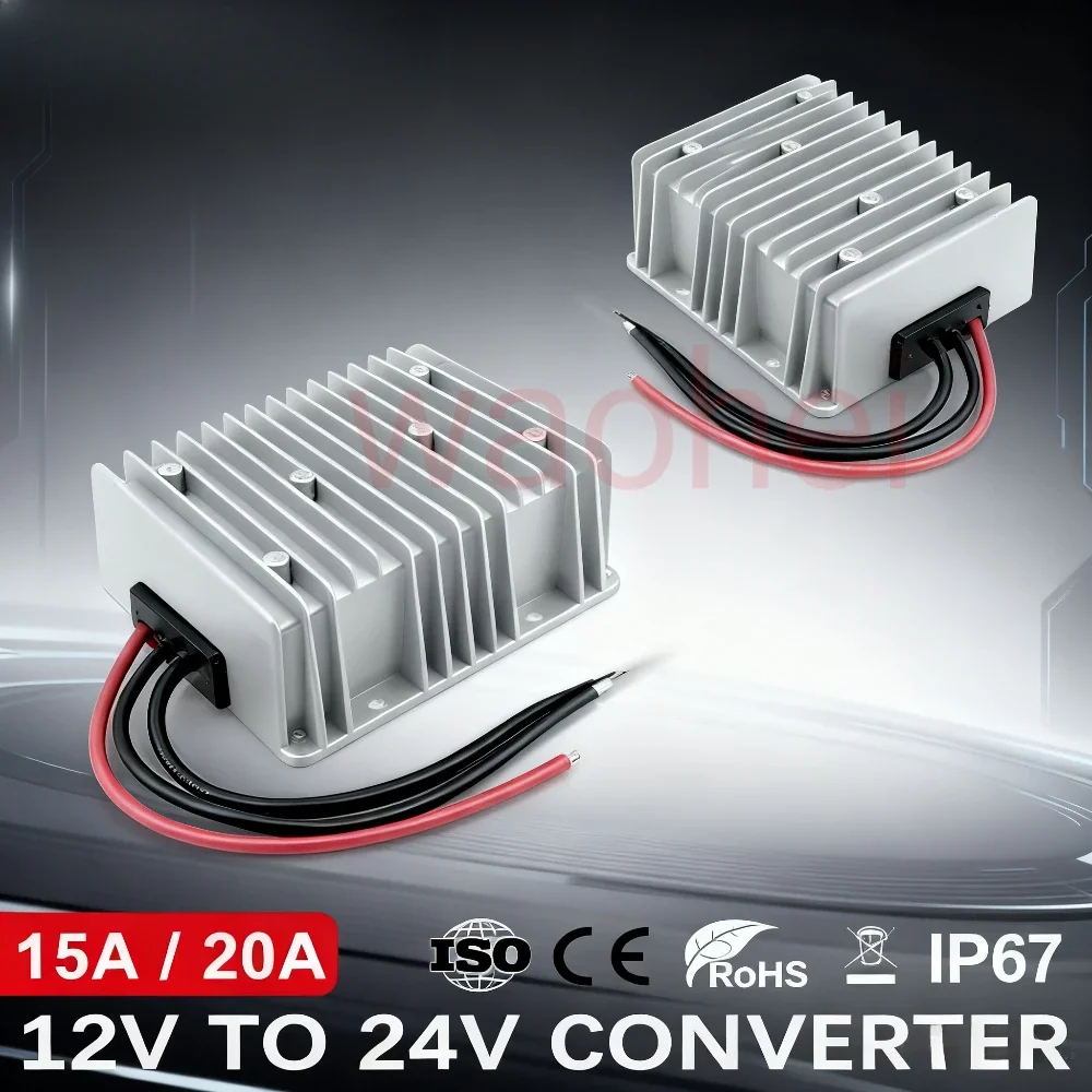 

12V TO 24V 10-23V 15A 20A 25A DC DC Step Up Converter 12 Volt to 24 Volt 500W Voltage Regulator Boost Module High Quality CE