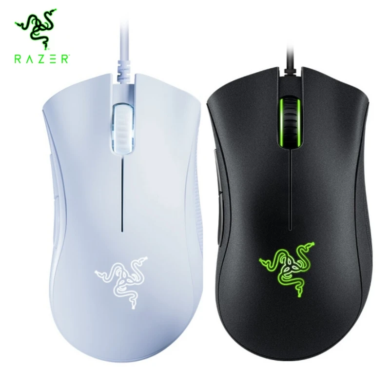 Razer DeathAdder-ratón Razer con cable para ordenador y portátil, Mouse ergonómico con Sensor óptico de Grado Profesional, 6400DPI