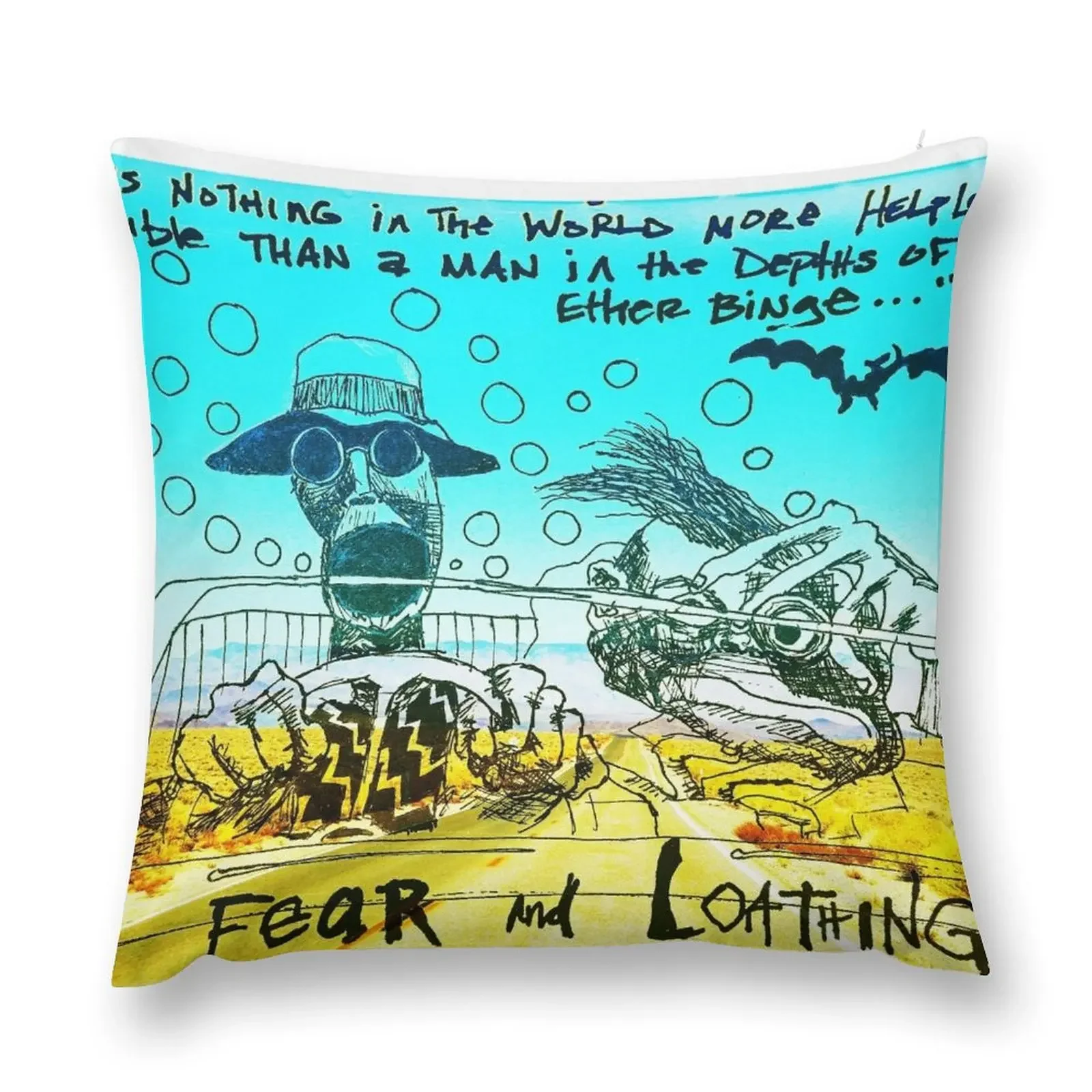 Fear And Loathing In Las Vegas Throw Pillow Sofa Cushions Cover Throw Pillow Covers pillow