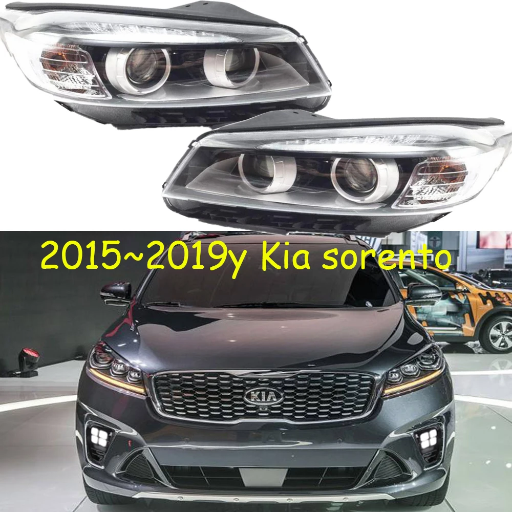 

1pcs car bumpe headlamp For KIA sorento headlight 2015～2019y car accessories head lamp for KIA Sorento fog light