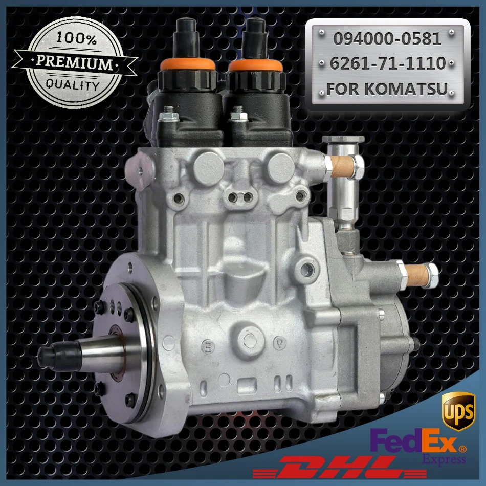 

Common Rail Fuel Injection Pump 094000-0581 6261-71-1110 for Komatsu Engine SAA6D140E Wheel Loader WA500-6 Dump Truck HD325