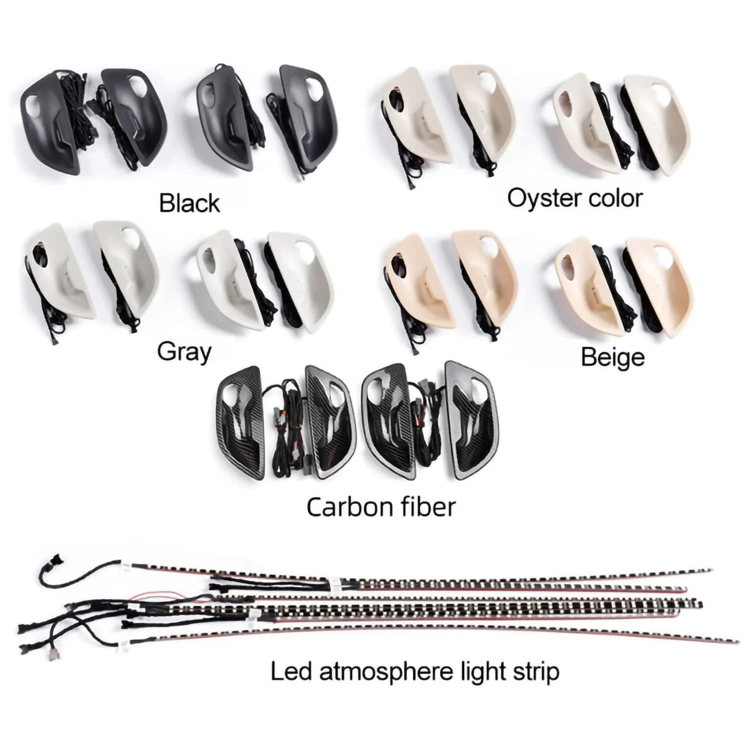 Premium RGB Interior Door Ambient Light Strip For BMW 5 Series F10 F11 F18 2010-2017 Decorative LED Atmosphere Lighting
