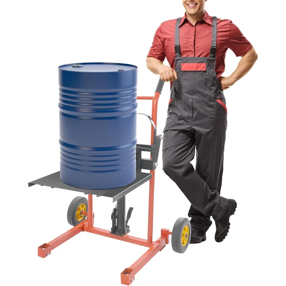 

Укладальник подъемной лебедки из гидравлического материала, тележка для поддонов 577 фунтов с 2 роликами, вилочный погрузчик с максимальной высотой подъема 36 дюймов и дистанционным управлением