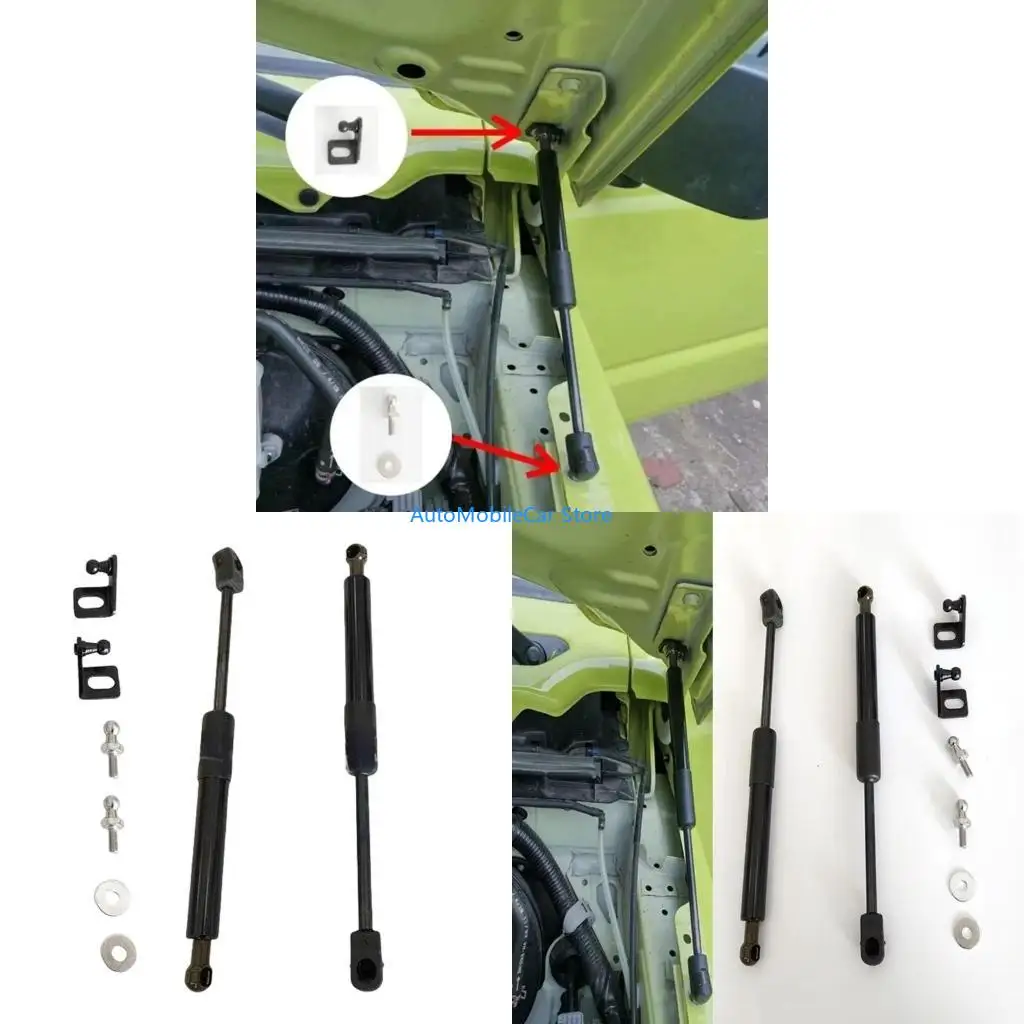G8TE Metal Hydraulic Hood Support Rods For Jimny JB64 JB74 2019-2023 Maintenance Gas Spring Shocks Secure Engine Lid Lifting