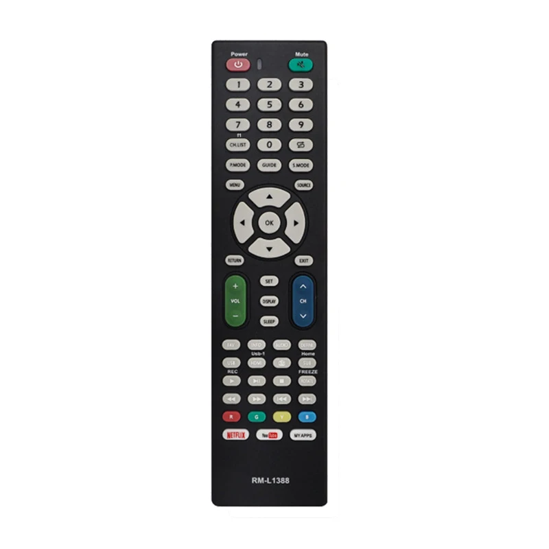 ABS Replacement Television English RM-L1388 LCD Remote Control