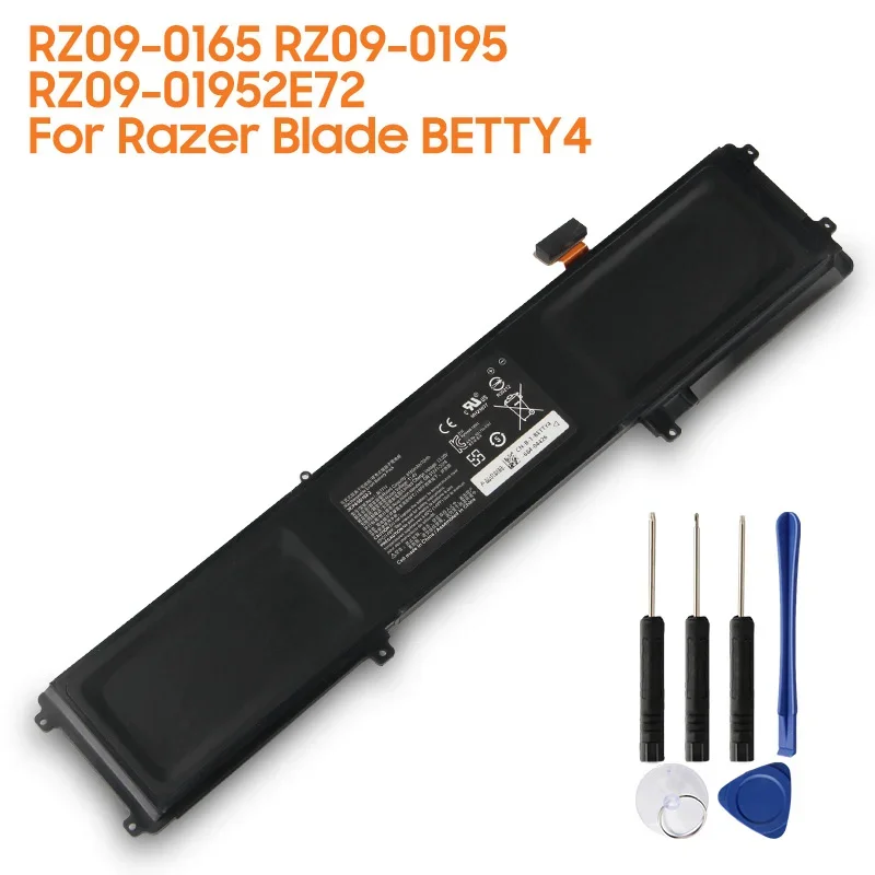 Replacement Battery Betty4 RZ09-0165 For Razer Blade RZ09-0195 RZ09-0165 RZ09-01952E72 Rechargeable Battery 6160mAh