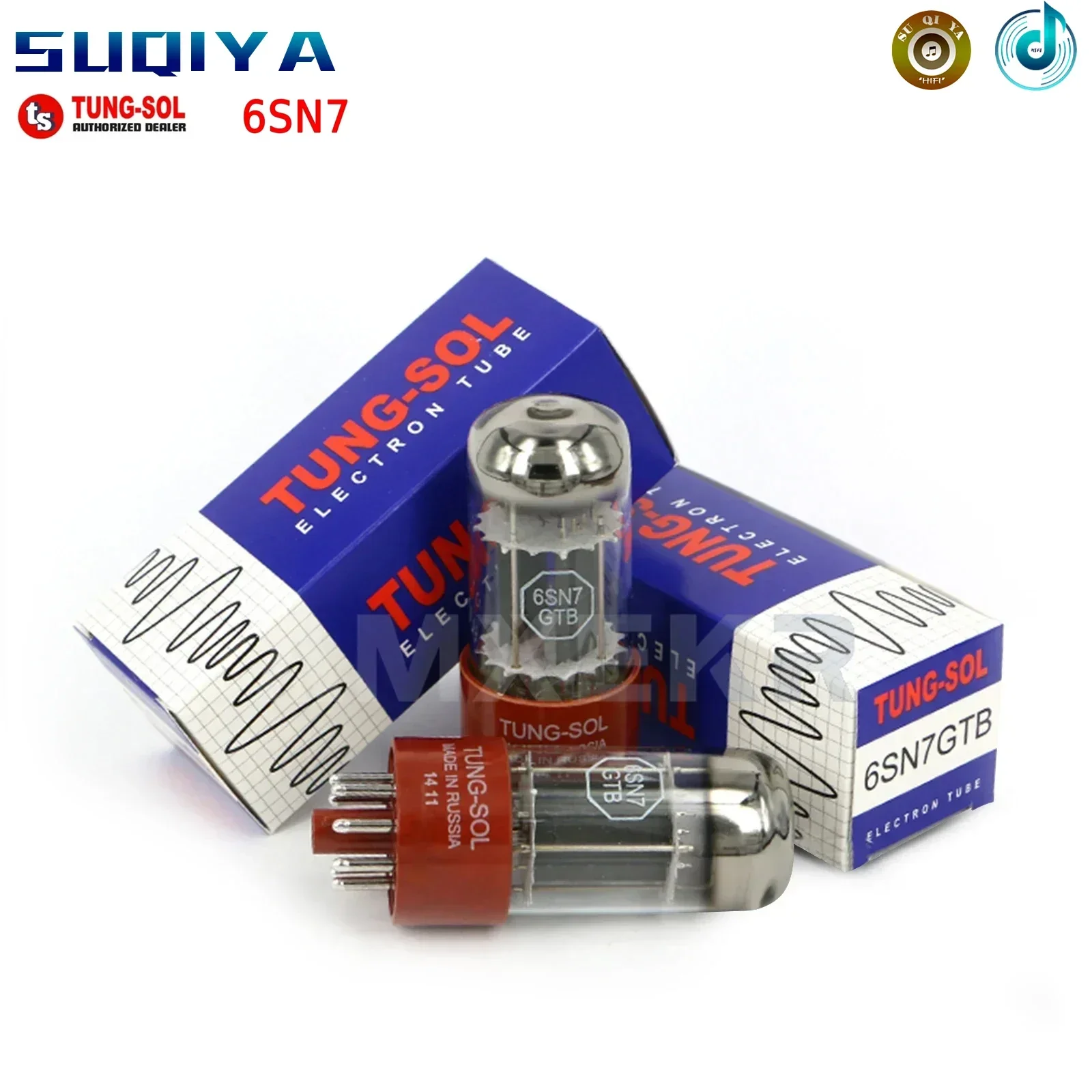 SUQIYA-TUNG-SOL 6SN7 Electronic Tube Replacement 6N8P/6H8C/CV181 Vacuum Tube Original Factory Precision Matching for Amplifier