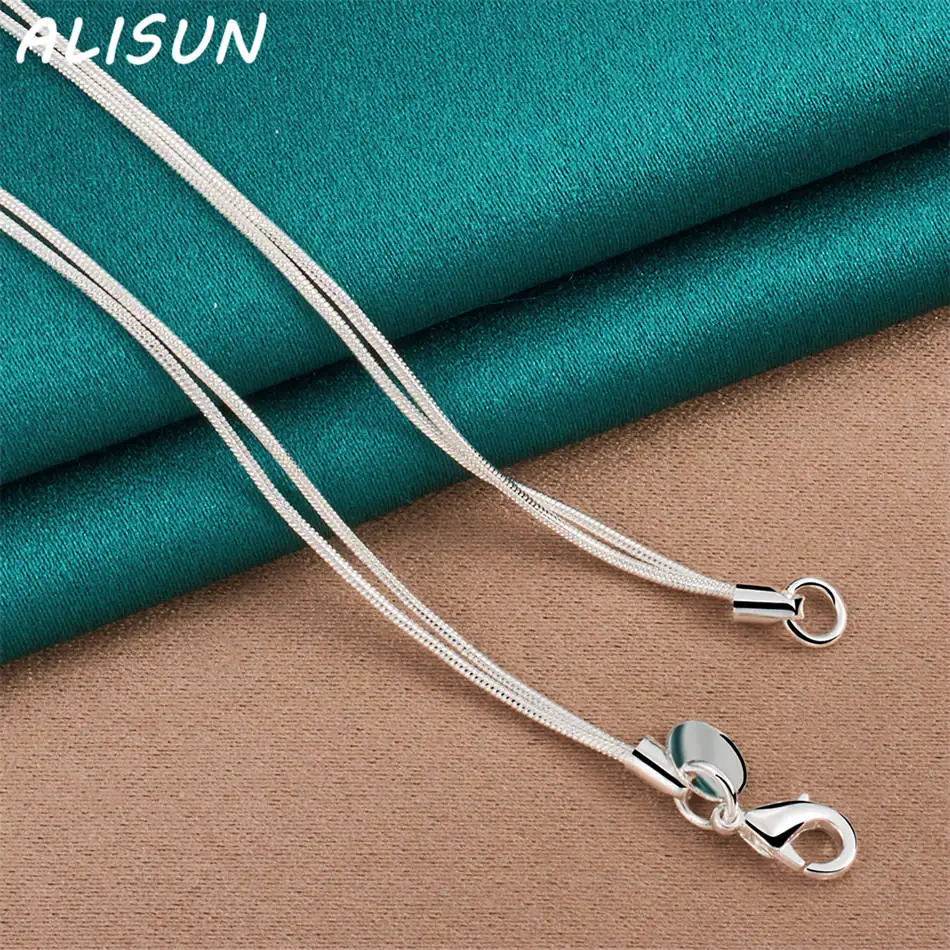 

ALISUN 925 Sterling Silver 45cm Butterfly Necklace For Women Charm Trend Birthday Gifts Fashion Party Fine Jewelry