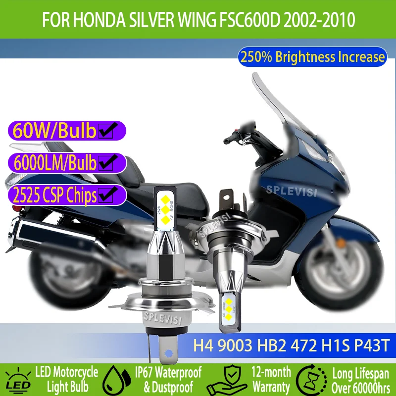 

LED Motorcycle Light - Weather Resistant High Bright For Honda Silver Wing FSC600D 2002 2003 2004 2005 2006 2007 2008 2009 2010